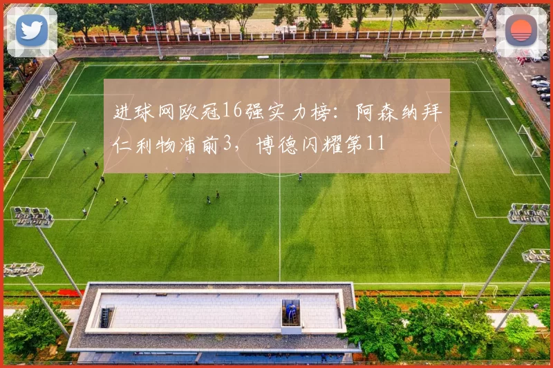 进球网欧冠16强实力榜：阿森纳拜仁利物浦前3，博德闪耀第11